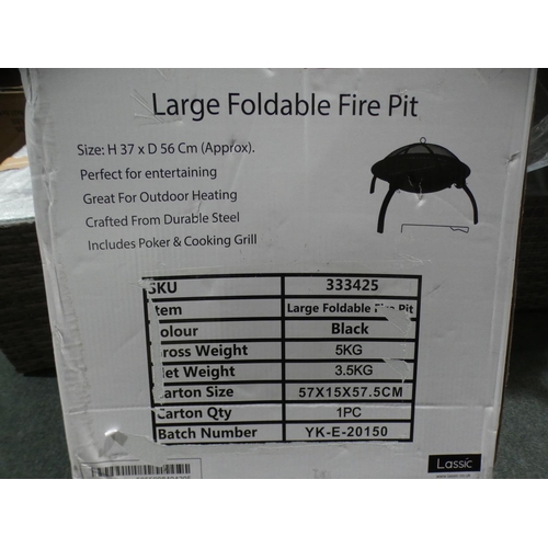 3001 - Fire Vida large foldable fire pit * this lot is subject to VAT