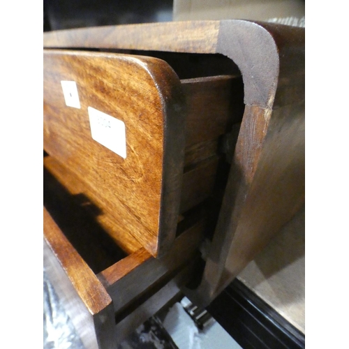 3004 - Solid wood two drawer bedside table * this lot is subject to VAT