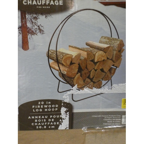 3013 - Open Hearth firewood log hoop * this lot is subject to VAT