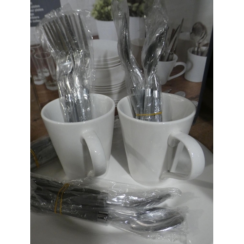 3016 - Sabichi Essentials dinner set (36 piece) * this lot is subject to VAT