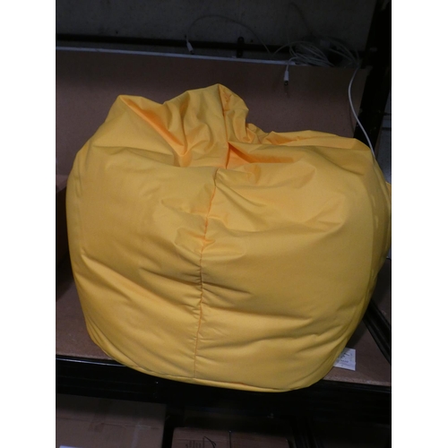 3020 - Yellow bean bag * this lot is subject to VAT