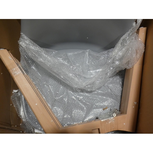 3101 - A pair of light grey plastic/natural chairs * this lot is subject to VAT