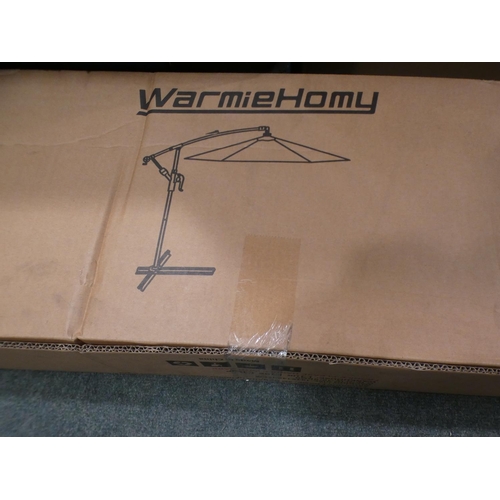 3146 - A Warmiehomy light grey 3m parasol * this lot is subject to VAT