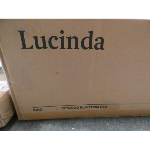 3158 - A Zinus Lucinda kingsize platform bed frame * this lot is subject to VAT