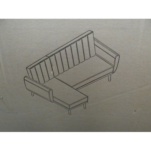 3164 - A blue sectional sofa bed * this lot is subject to VAT