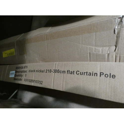 3179 - Two miscellaneous curtain poles * this lot is subject to VAT