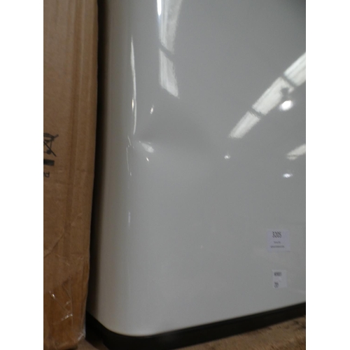 3205 - A white/chrome motion sensor bin * this lot is subject to VAT