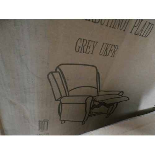 3215 - A Marcus grey manual reclining chair * this lot is subject to VAT