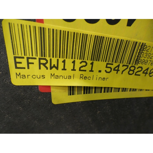 3215 - A Marcus grey manual reclining chair * this lot is subject to VAT