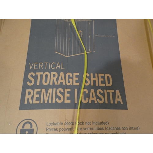 3220 - A Lifetime vertical storage shed (172 x 69 x 136cm) * this lot is subject to VAT