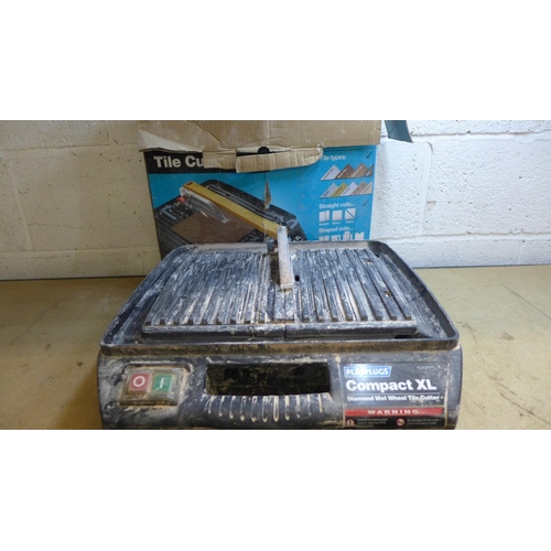 2007 - Plasplugs electric 240v tile cutter - W - boxed and Einhell 240v tile cutter