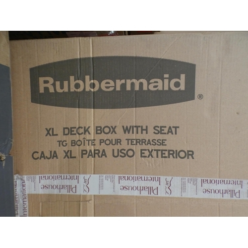 3221 - A Rubbermaid XL deck box with seat * this lot is subject to VAT