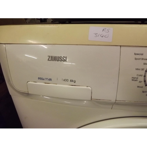 2226 - Zanussi 1400 spin washing machine - failed electrical safety test due to earth continuity - sold as ... 