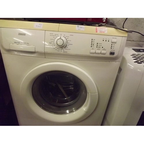 2226 - Zanussi 1400 spin washing machine - failed electrical safety test due to earth continuity - sold as ... 