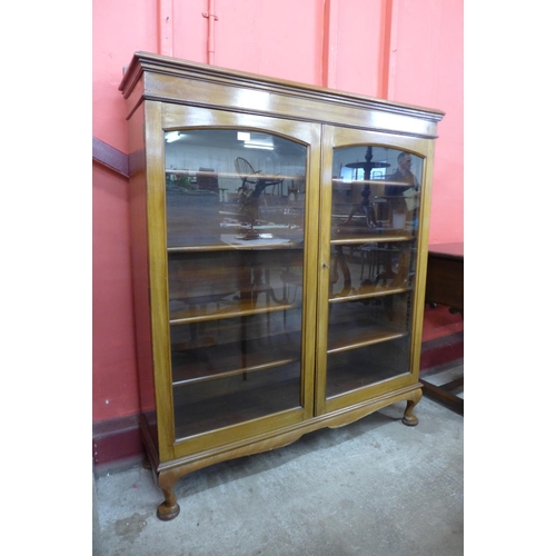 2 - An Edward VII mahogany two door bookcase