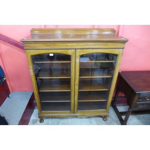 2 - An Edward VII mahogany two door bookcase