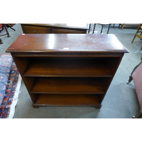 34 - An Ipswich oak open bookcase