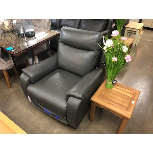 1306 - A Barrett leather recliner with power head rest (slight scuffs, missing bolts) (319231) RRP £533.33 ... 