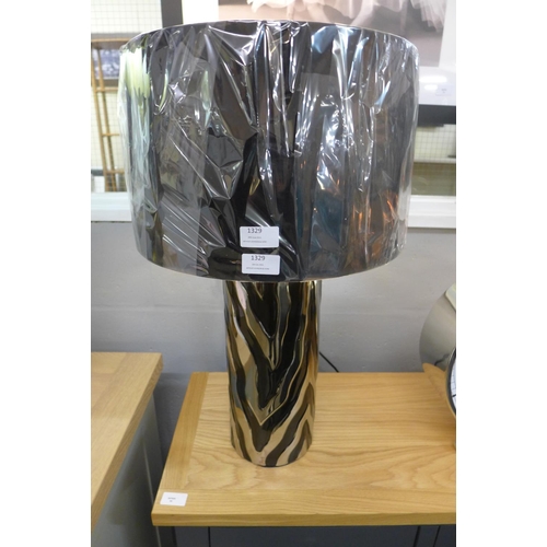 1329 - A Jaspa table lamp with black velvet shade, 62cms (2070552)   #