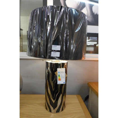 1330 - A Jaspa table lamp with black velvet shade, 62cms (2070552)   #