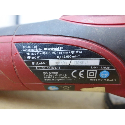 2008 - Sealey angle grinder - W, Einhell angle grinder - failed electrical safety test due to damaged cable... 