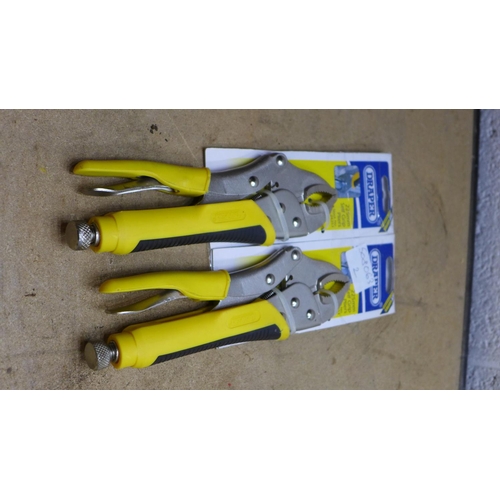 2018 - 2 Draper 225mm self-grip pliers - new