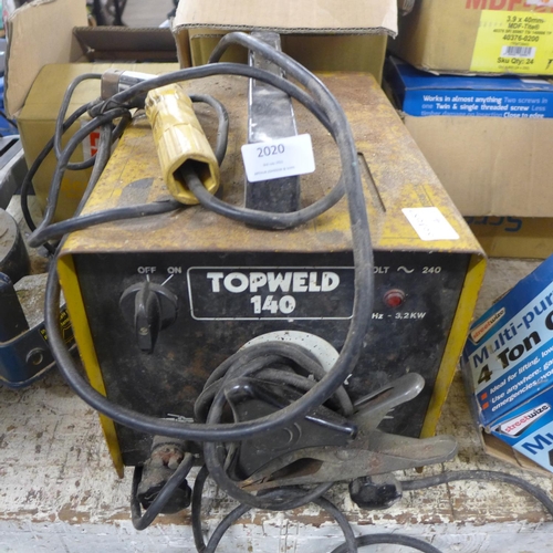 2020 - Topweld 140 stick welder, 240v