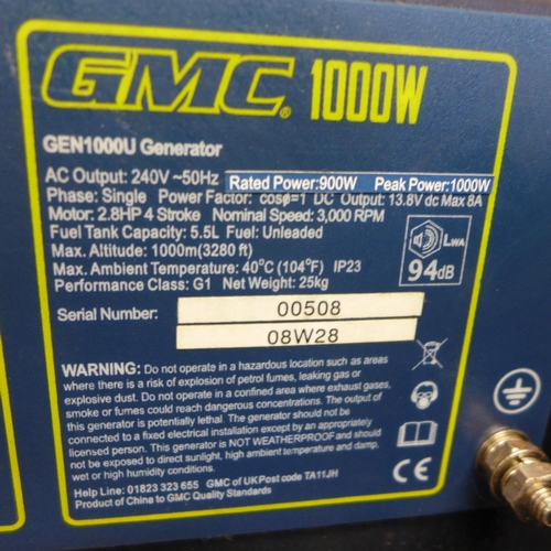 2033 - GMC 1000w generator