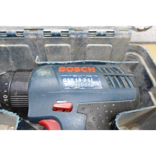 2050 - Bosch JSB 18-2 Li Pro cordless drill, 3 batteries & charger