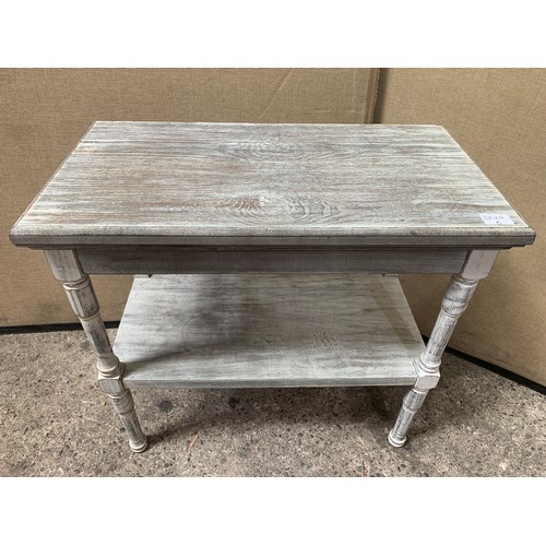 3232 - White distressed style console/telephone table