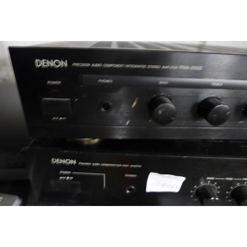 2211 - 2 Denon amplifiers (models PMA 250)