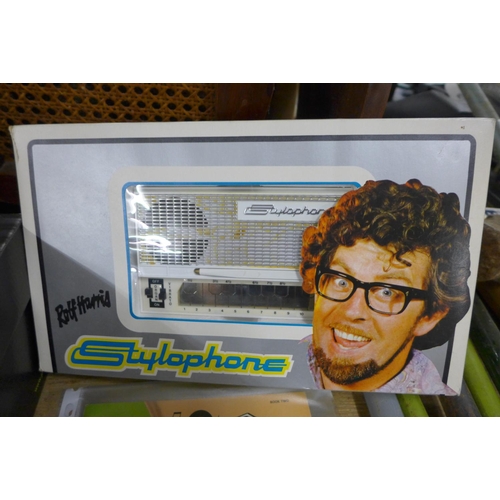 2268 - 1970's Rolf Harris stylophone - all original pieces; box, instruction book & record