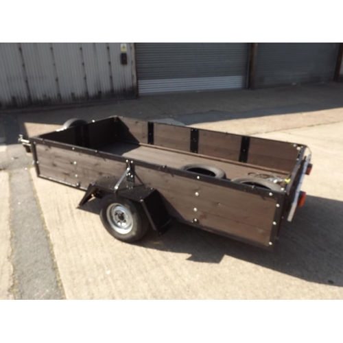 2444 - Fully reconditioned trailer with spare wheel, new jockey & 2 spare tyres