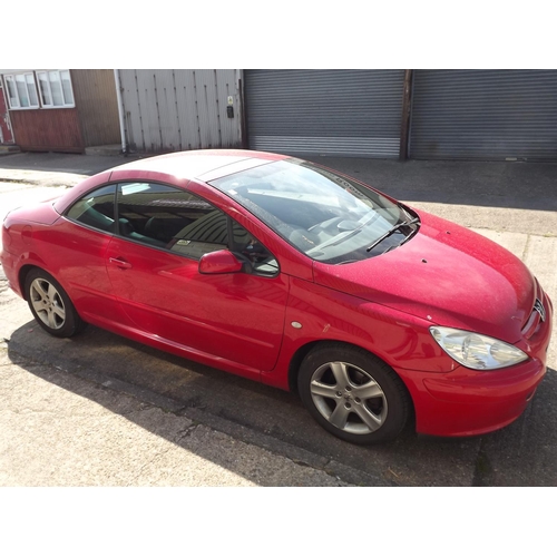 2445 - Peugeot 307cc Coupe 2004 NU04 NXE MOT 29.04.22 - on view Friday 9.30 - 4.45 - to be sold approx. 12.... 