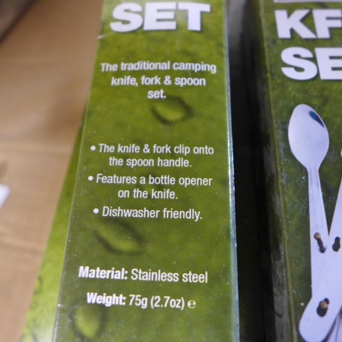 2435A - Box of BCB knife, fork & spoon sets