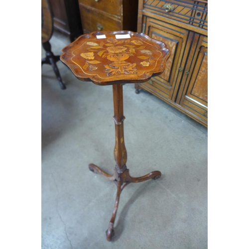 149 - An 18th Century Dutch walnut and marquetry inlaid torchere