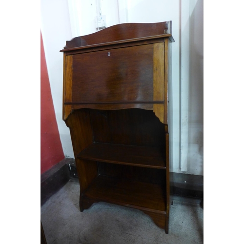 164 - An Edward VII mahogany students bureau