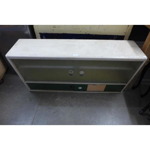 239 - A 1960's painted kitchen wall cabinet