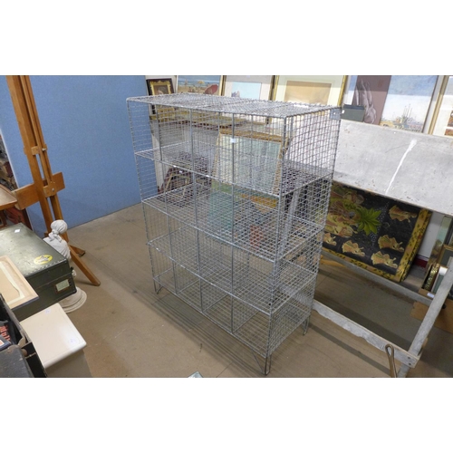 284 - A large metal cage/locker