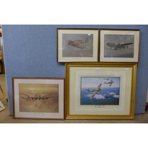 303 - Four aviation prints