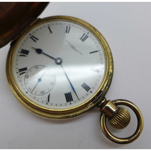 1013 - A Thomas Russell & Son full hunter pocket watch