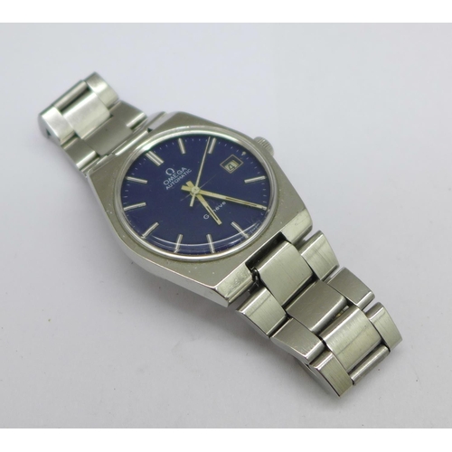 1016 - An Omega Geneve automatic wristwatch with date, 1660099, calibre 1481, Omega bracelet strap