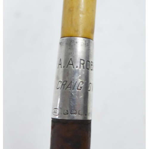 1043 - A silver mounted swagger stick