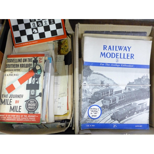 1051 - A large collection of railway related ephemera and books **PLEASE NOTE THIS LOT IS NOT ELIGIBLE FOR ... 