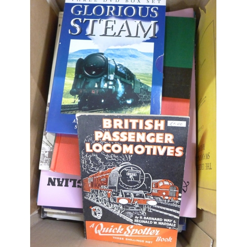 1051 - A large collection of railway related ephemera and books **PLEASE NOTE THIS LOT IS NOT ELIGIBLE FOR ... 