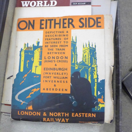 1051 - A large collection of railway related ephemera and books **PLEASE NOTE THIS LOT IS NOT ELIGIBLE FOR ... 