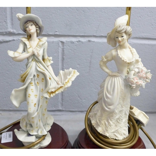 1069 - Two Florence figural table lamps