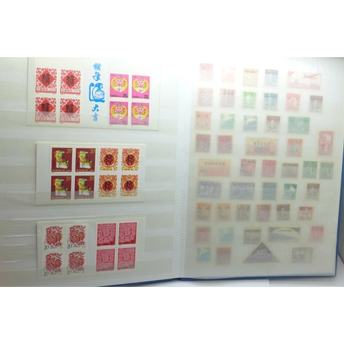 689 - Stamps; China mint stamps in stock book