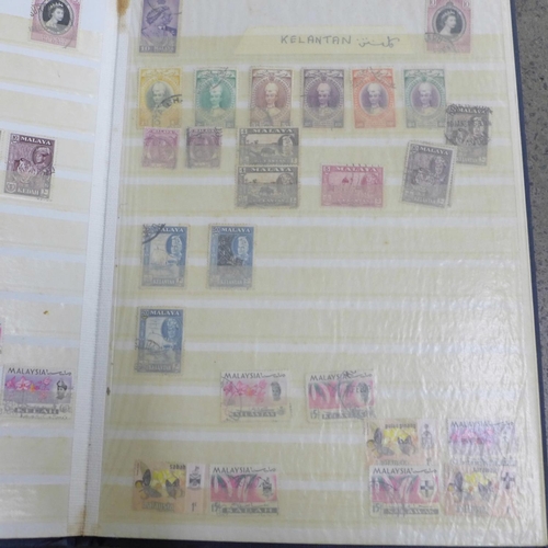 714 - Stamps; first day covers, Malaya and worldwide (two albums and envelope)