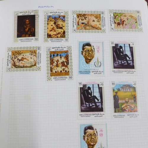 714 - Stamps; first day covers, Malaya and worldwide (two albums and envelope)